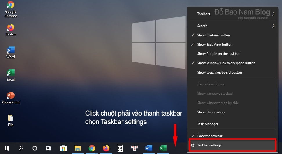 Cách ẩn thanh công cụ trên Win 10, ẩn thanh taskbar Win 10