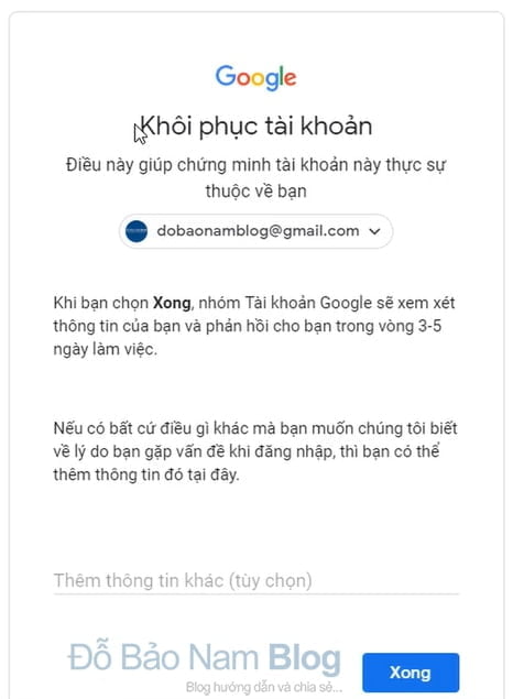 Hướng dẫn cách khôi phục tài khoản Gmail qua hình ảnh - Hình 5