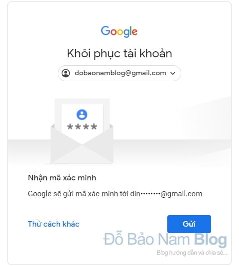 Hướng dẫn cách khôi phục tài khoản Google qua hình ảnh - Bước 07