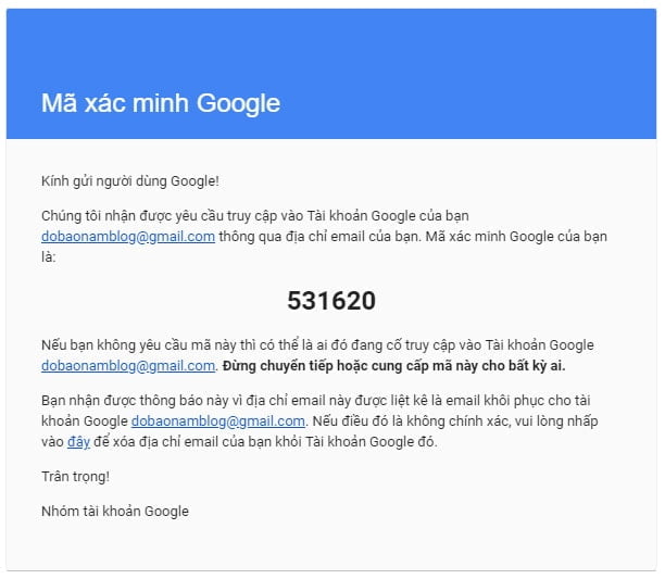 Hướng dẫn cách khôi phục tài khoản Google qua hình ảnh - Bước 08