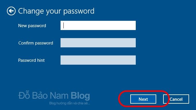 Cách xóa mật khẩu máy tính trên Win 10 - Nhấn Next để tiếp tục