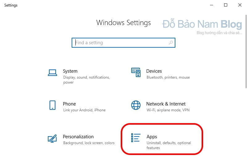 Cách xóa ứng dụng trên máy tính Win 10 bằng Windows Setting - b2