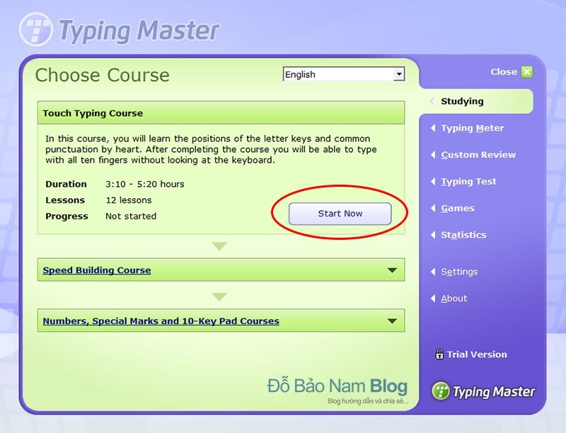 Hướng dẫn cài đặt phần mềm Typingmaster Pro - B10