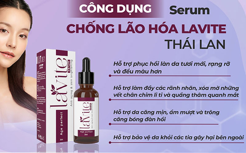 Công dụng của serum dưỡng da Lavite 